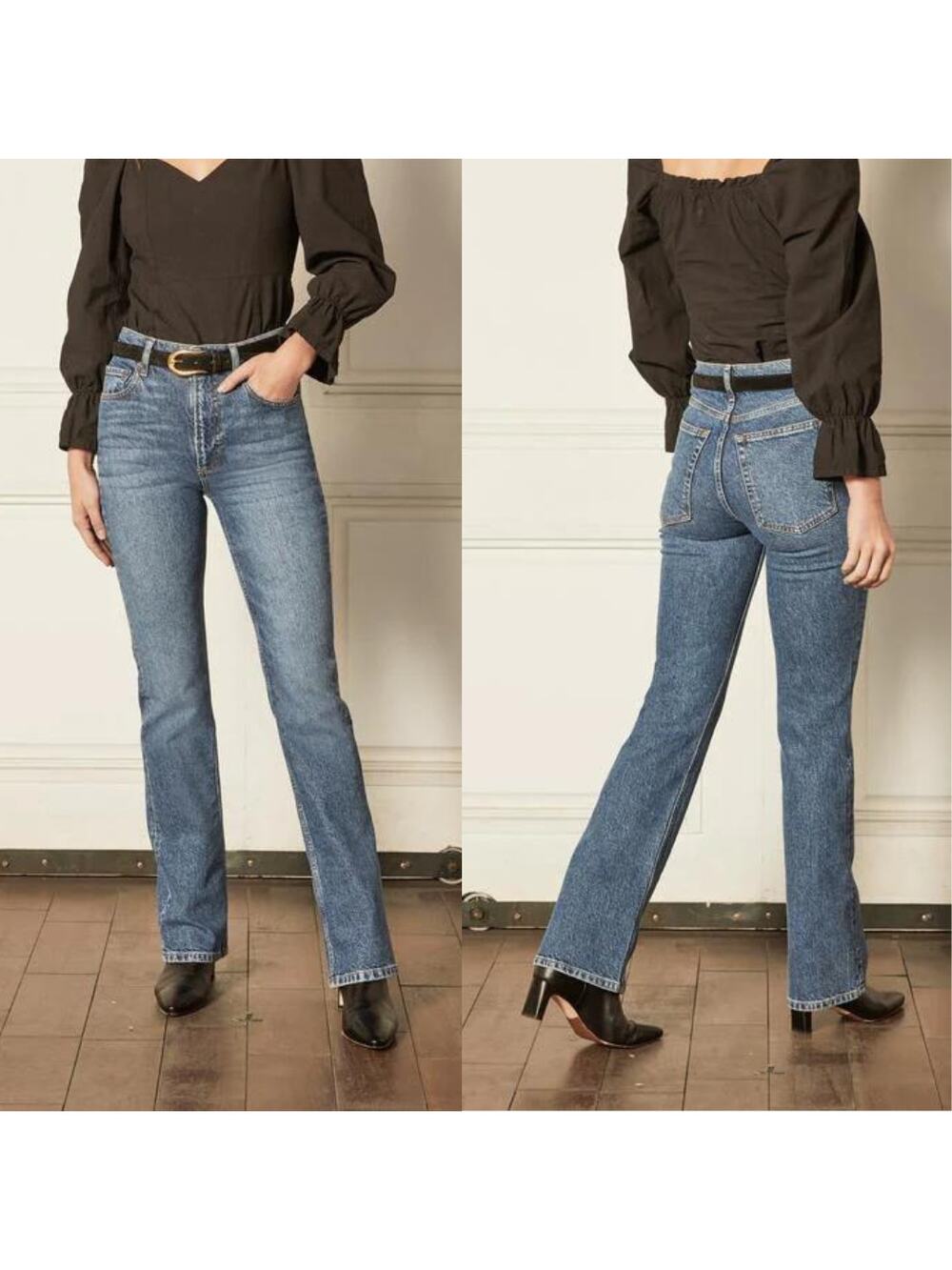 Boyish by HER NWT The Oliver Starlight High Rise Rigid Denim Bootcut Jeans